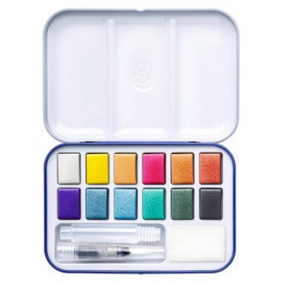 ESTUCHE METALICO ACUARELAS 12 COLORES METALIZADOS STAEDTLER 888M M12-C (Espera 4 dias)